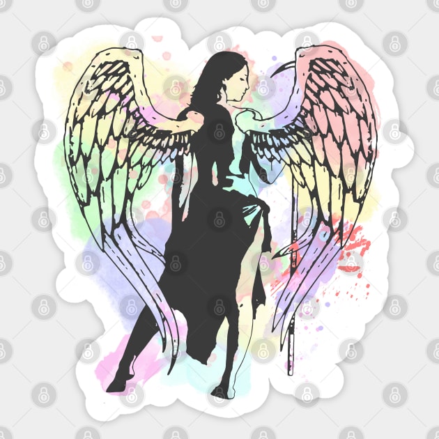 Angels of God- Angel of Death Sticker by dankdesigns